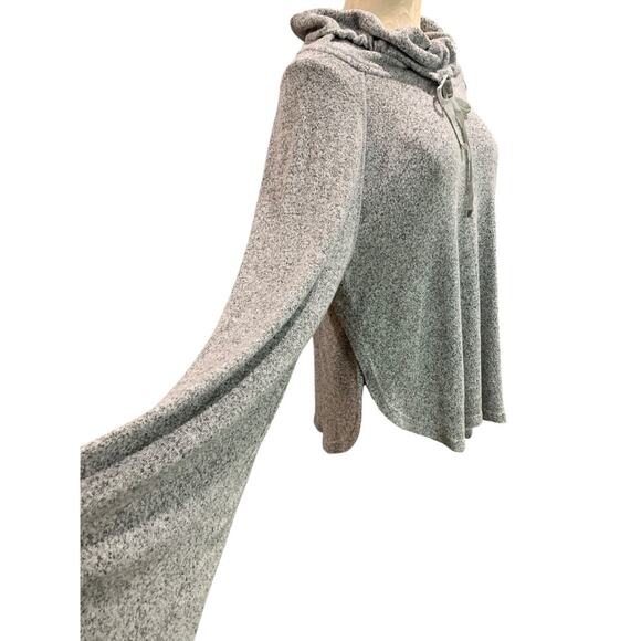 XXL Gilligan & O'Malley Sleepwear Womens Gray Shirt Cowl Drawstring Neck - Picture 3 of 10